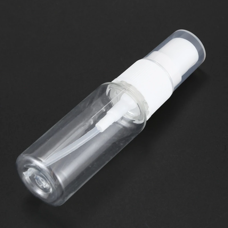 

100-Pack Empty Clear Plastic Fine Mist Spray Bottles With Microfiber Cleaning Cloth, 20Ml Refillable Container