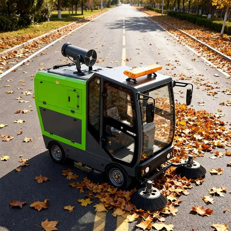 Electric Driving Floor Street Sweeper Ride on Cleaning Machine for Commercial Factory Workshop Outdoor Use High Efficiency