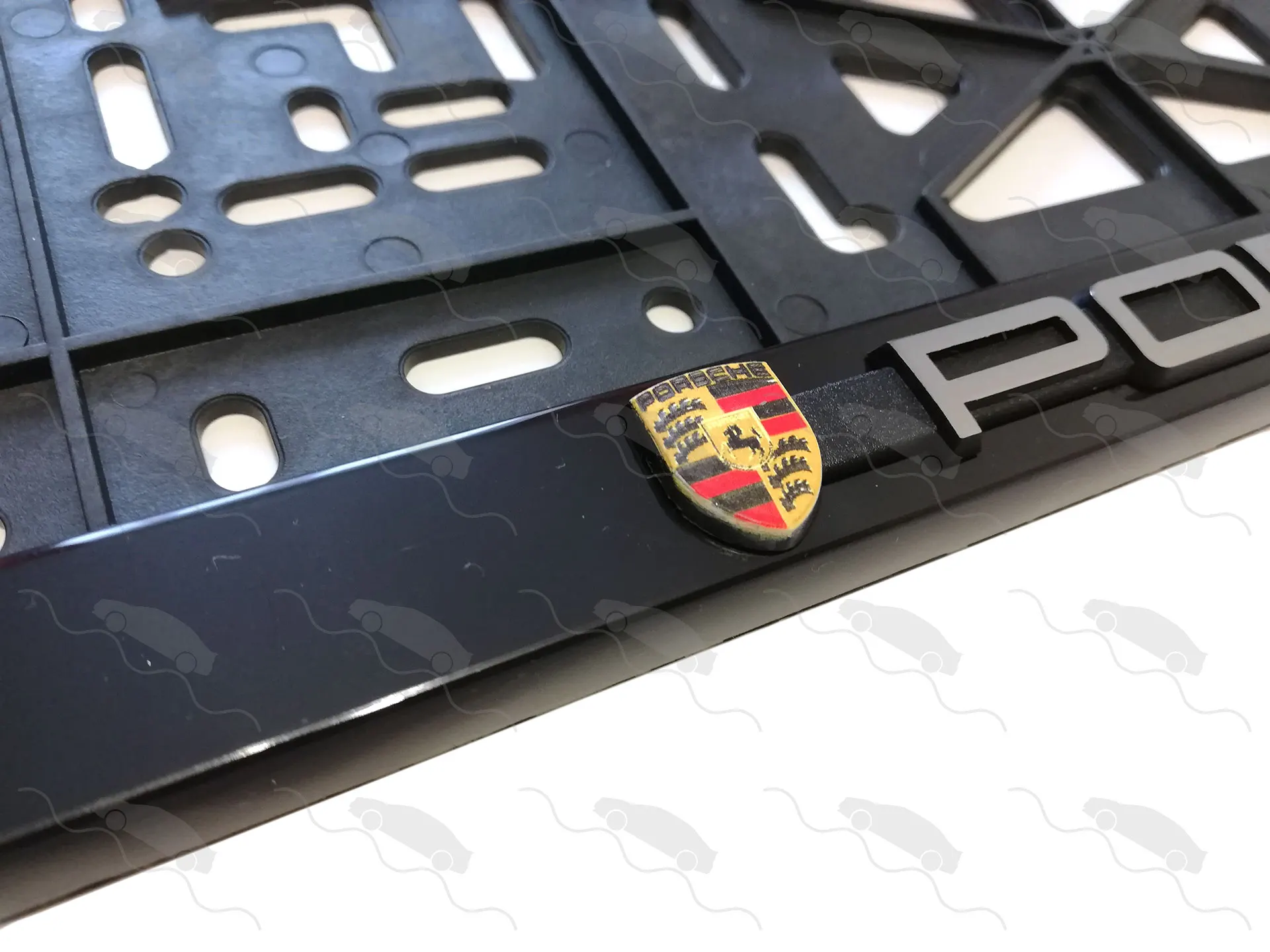 SUPER WHITE Car Number Plate Surround Holder FOR ANY CAR, TRUCK VAN TR - View #2