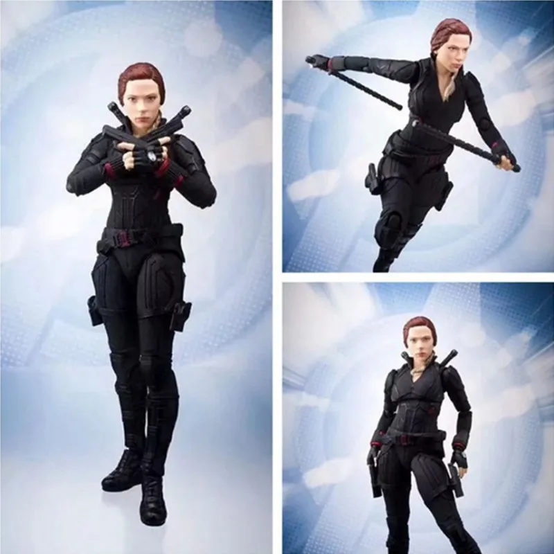 Shf Figures Marvel Black Widow Action Figure Natasha Romanoff Avengers Infinity War End Game Collection Toys Gift