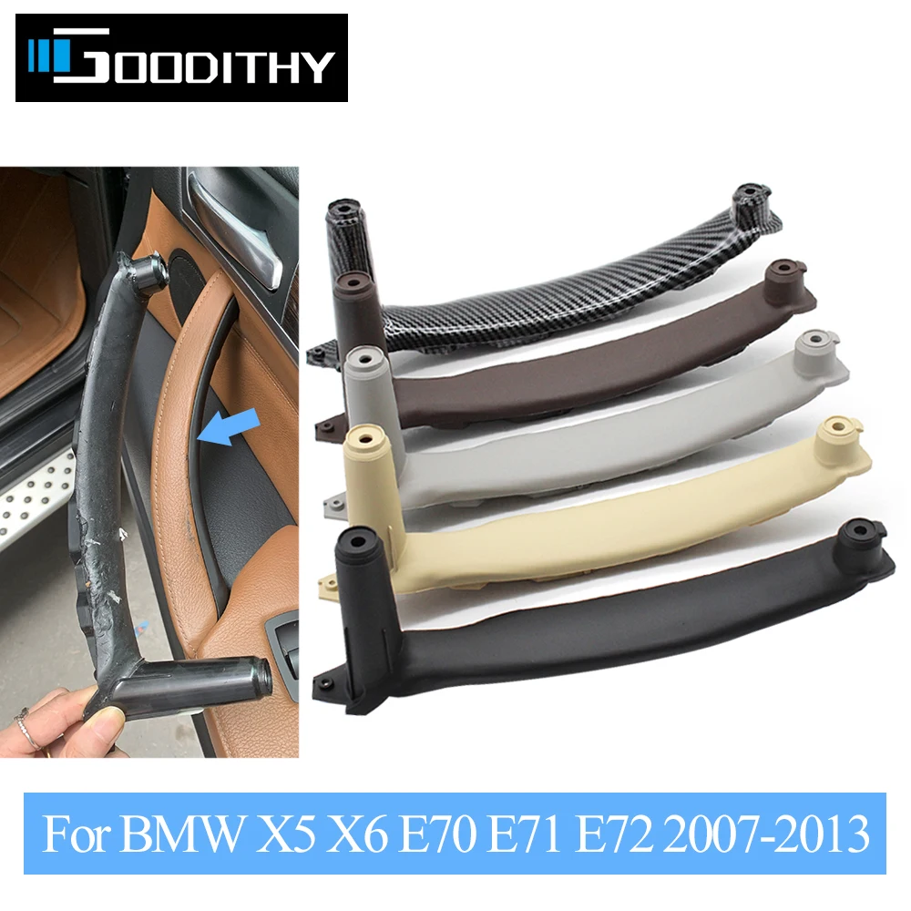 

Car Front Rear Left Right Interior Door Handle Inner Panel Pull Trim Cover For BMW E70 E71 E72 X5 X6 2007-2013