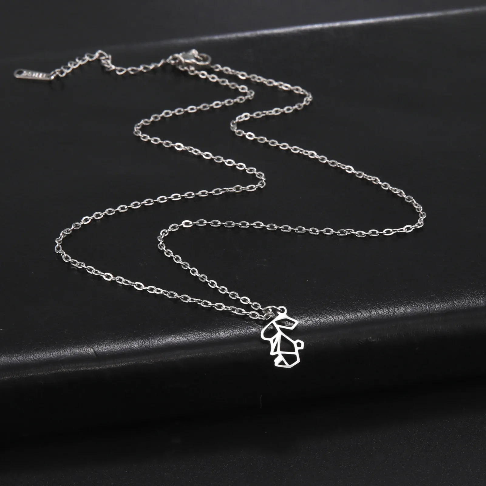 Stainless Steel Cute Bunny Pendant Necklace for Women Fashion Luxury Rabbit  Zirconia Choker Necklaces Female Jewelry Gifts - AliExpress