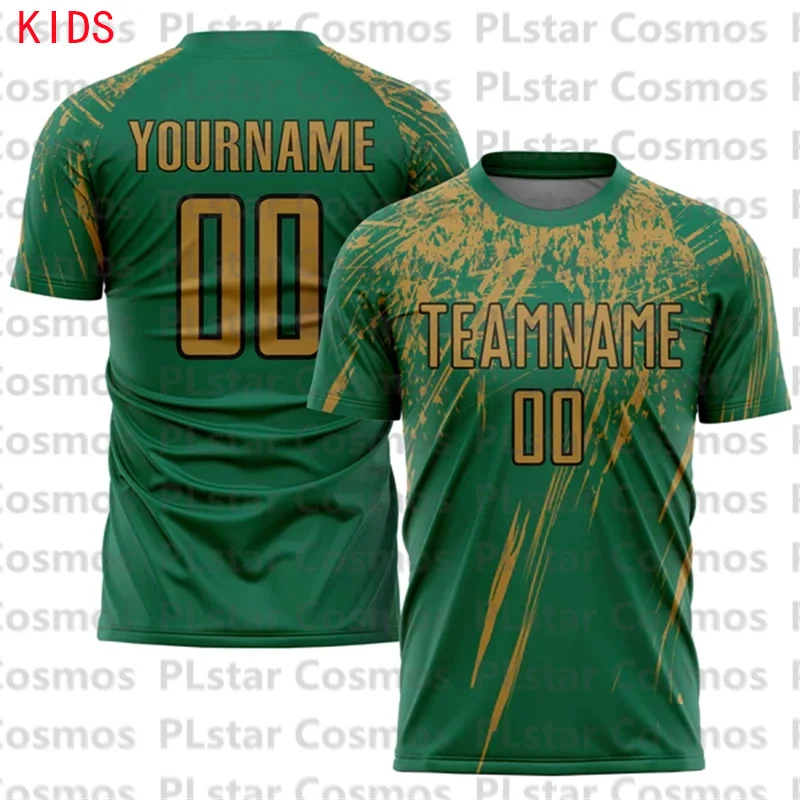 

Футбольная форма зеленого и желтого цвета с 3D принтом