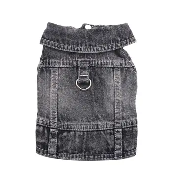 Pets Dogs Jeans Coat Jacket Towable Denim Vest Cat Puppy Spring/Autumn Clothes Apparel 2
