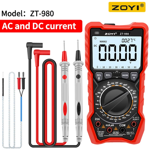 Multimetro Digital Profesional inteligente Tester AC DC Voltage Current  Auto Range High Precision Ohm Hz NCV Digital Multimeter - AliExpress