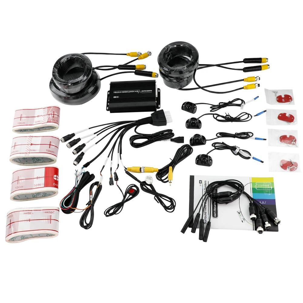 Carsanbo Car 360&deg; Surround Bird's Eye View Camera System Auto 360 Seamless (3D+1080P) View Recorder Is Suitable for Crane Truck
