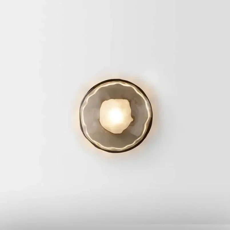 Glass Led Wall Mounted Lamp for Bedroom Bedside Hotel Living Room Hallway Bathroom Decoration Sconce Light Background Modern