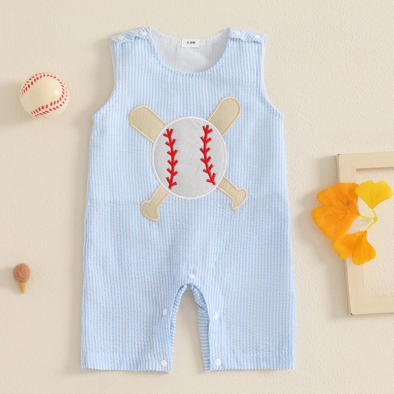 Baby Boy Overalls, Cute Plaid Embroidery Baseball Casual Pants Infant Pants for Daily Party