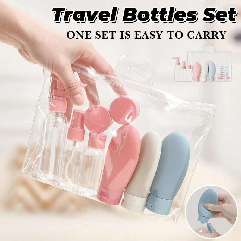 11-Piece Travel Size Toiletry and Skincare Container Set