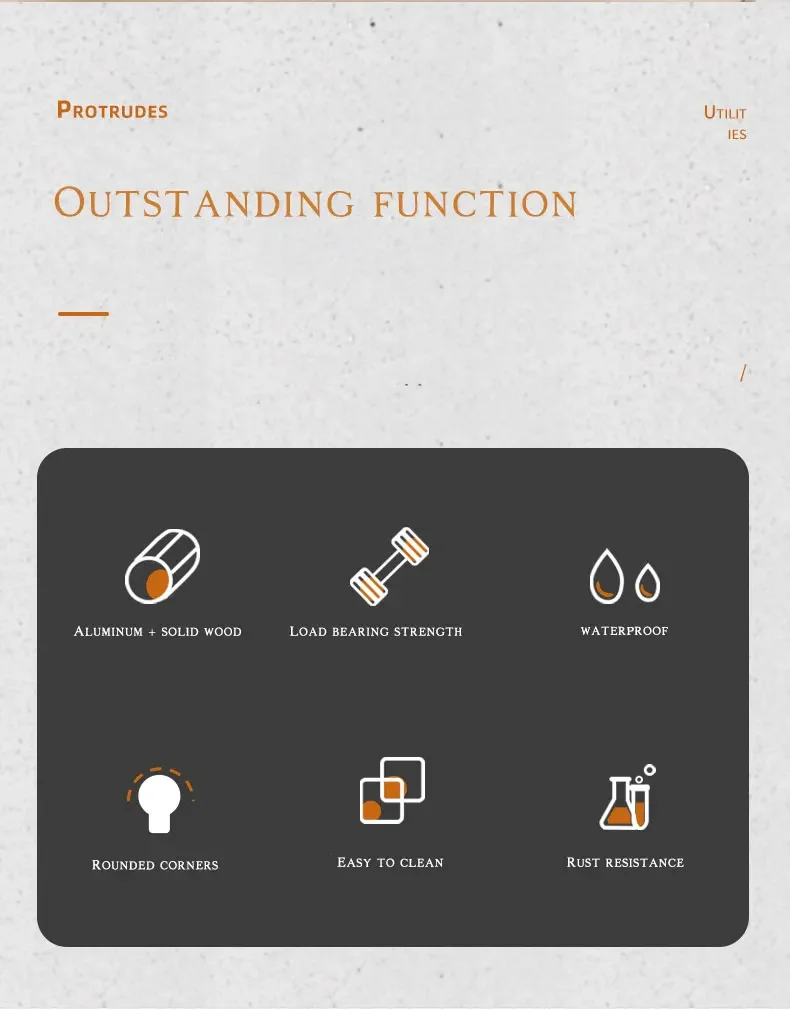 Description Picture 3 of itemAluminum+Wood Towel Ring, Hand Towel Holder for Bathroom, Towel Rack Hanger for Kitchen Wall Mount Heavy Duty Storage