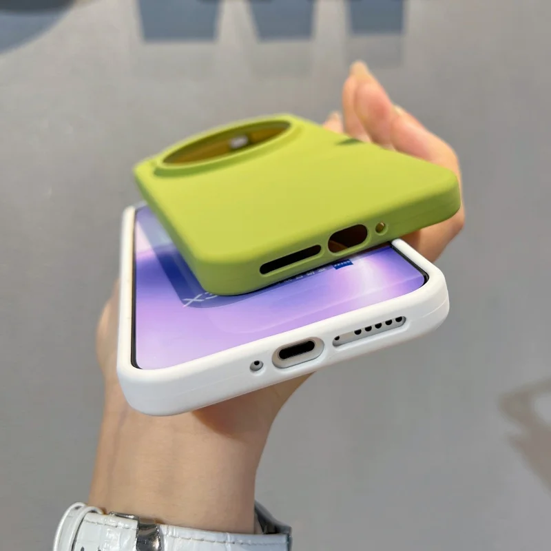 Luxury Soft Liquid Silicone Shockproof Phone Case - Colorful, Smooth Finish