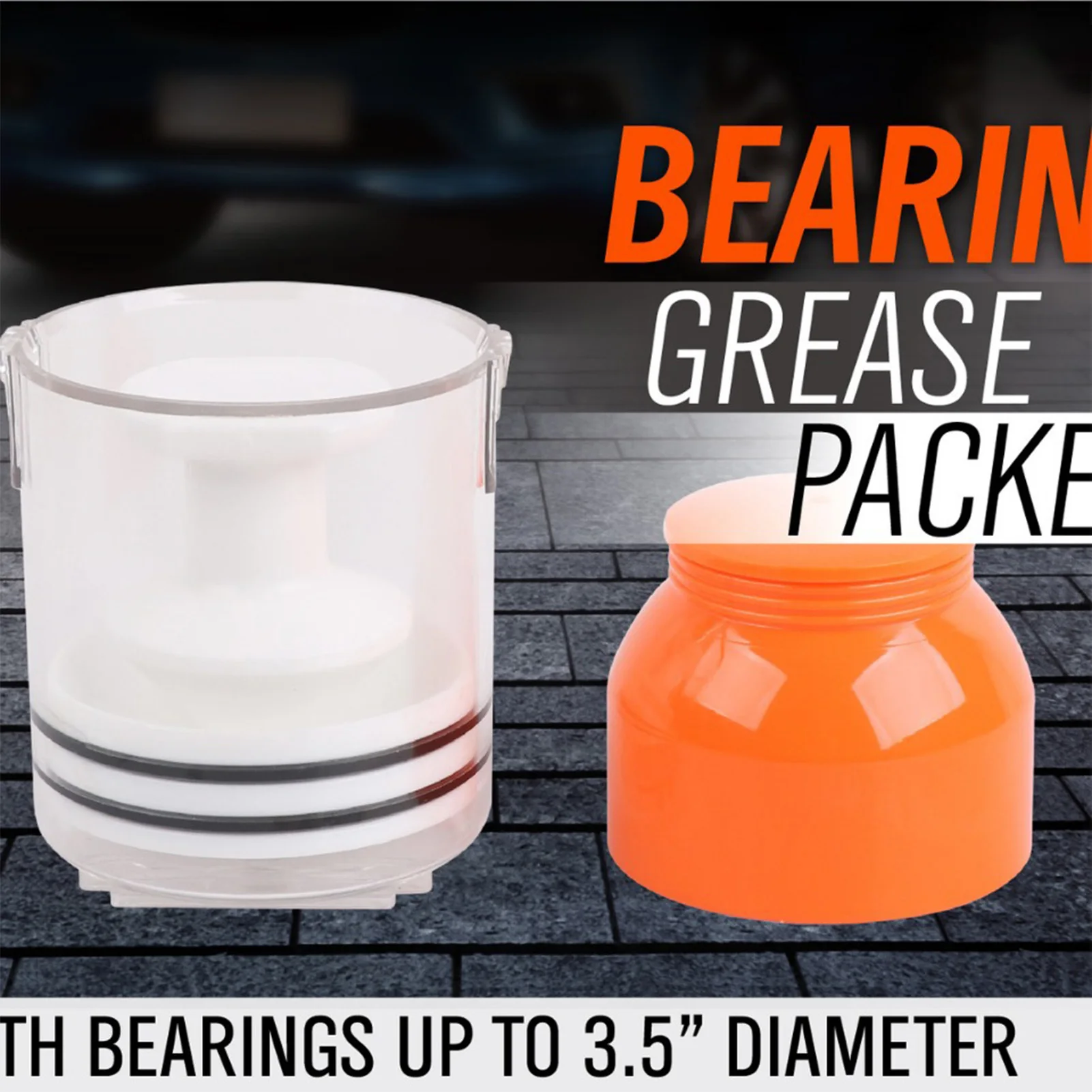 Portable Bearing Grease Packer Tool Bearing Packer Visible Grease Level Suitable for Home Garage Workshop Bearing Grease Packer Tool