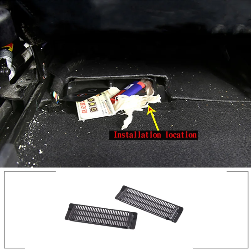 

Car Air Outlet Cover for Tesla Model 3 Model Y Under Seat Air Vent Anti-blocking Dust Cover Interior Modification Accessories