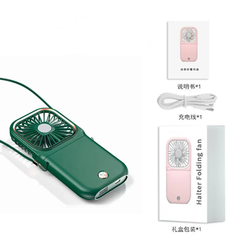 Halter Portable Mini ventilateur pendaison cou pliable petit