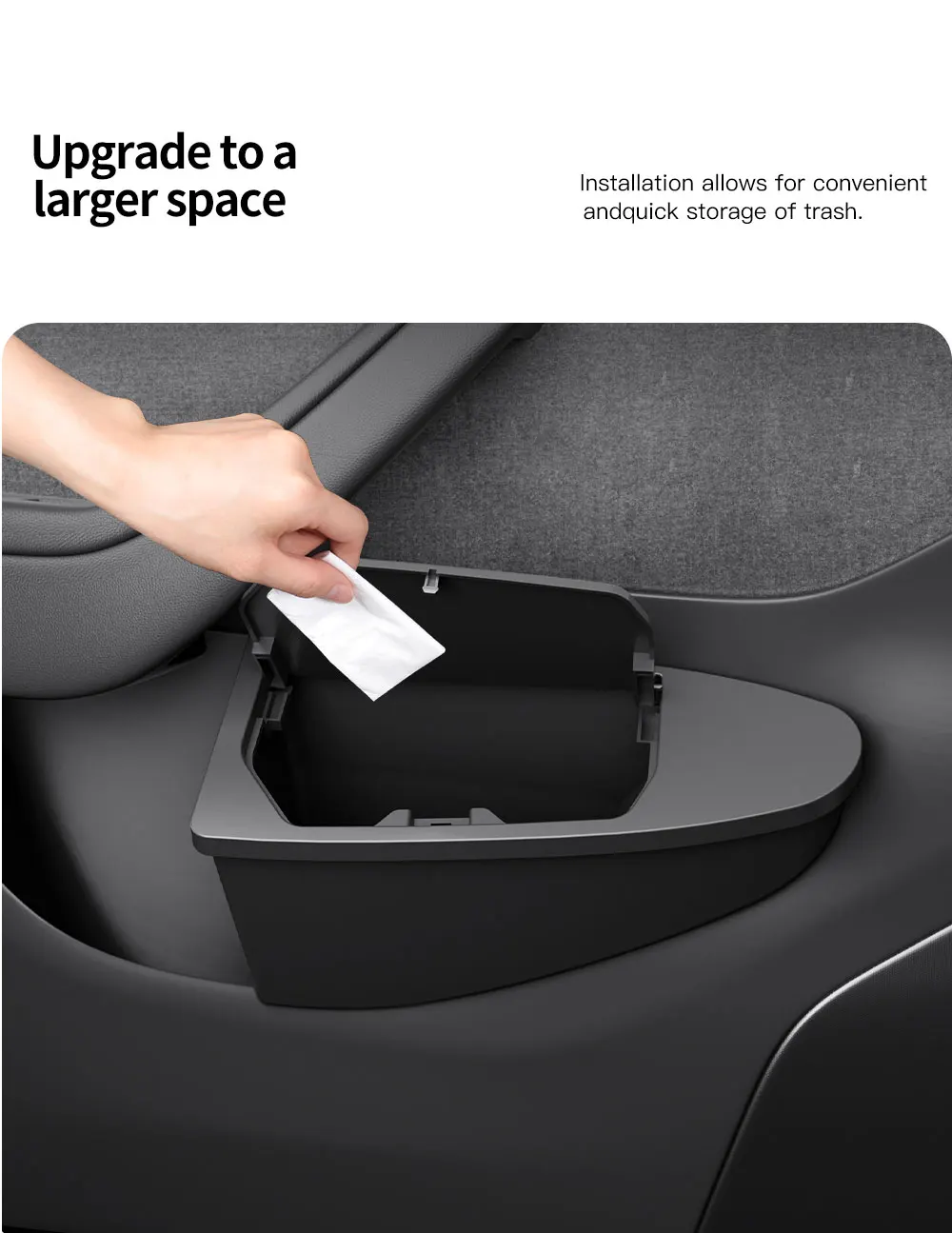 For Tesla Model 3 Y Highland Juniper ABS Car Door Trash Can Storage Box Waterpr