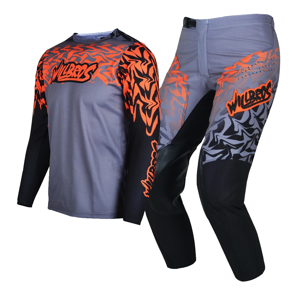 Willbros Youth Jersey and Pants Set Offroad Motocross MTB MX Dirt Bike Mountain DH Enduro Riding Racing Boy's Girl's Gear Combo