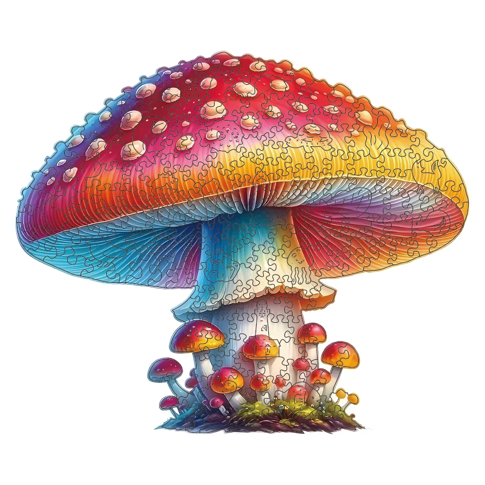 Mushroom Wooden Jigsaw Puzzles For Adults jigsaw puzzles,wooden jigsaw puzzles,wooden puzzle toys