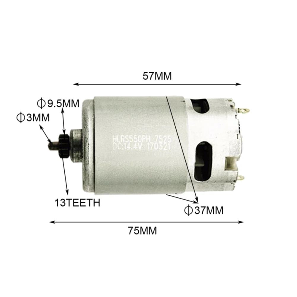 Carburetor Engine 14.4V/13 Teeth Motor Replace Engine for BOSCH GSR14.4-2-LI PSR 14,4 Li-2 PSR14.4LI-2 PSR1440LI-2 GSR 14 Drill Engine