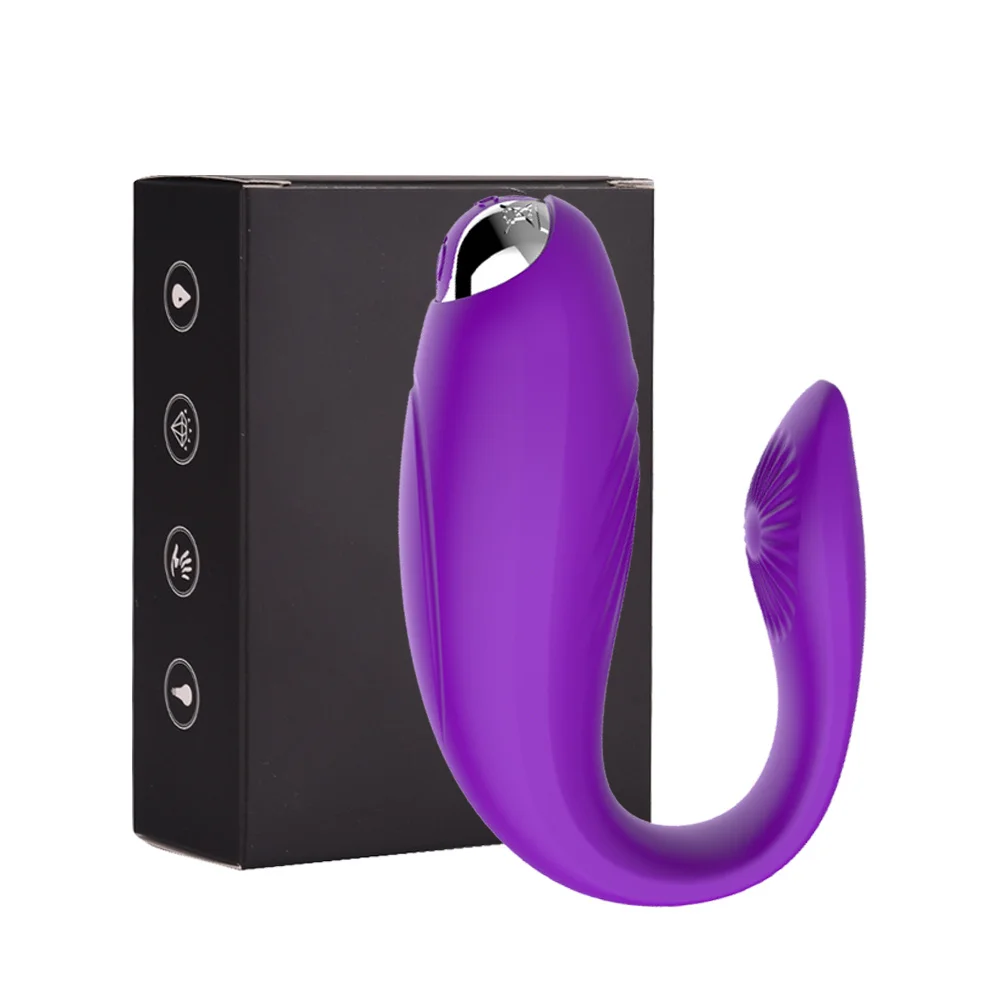Dildo Vibratore a Forma di U per Donna Stimolazione del Clitoride del Punto G Giocattoli Sessuali Vibranti per C_voghion.com