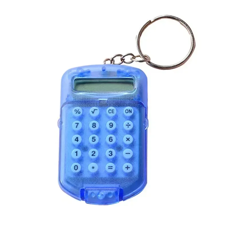 Electronic Mini Calculator Creative Convenient Multifunctional Calculator Bag Charm Keychain for School