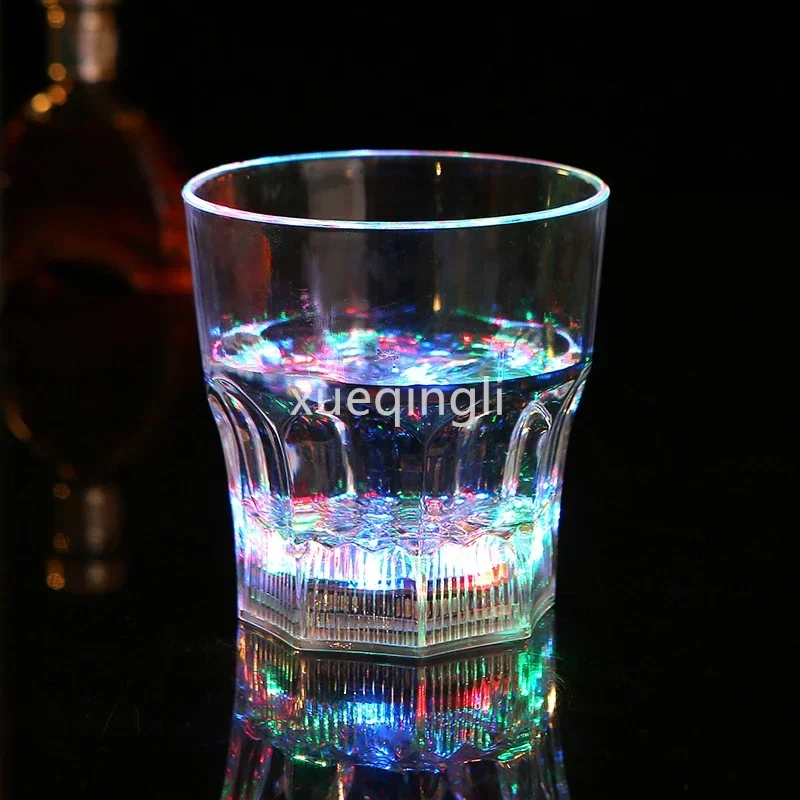 Flashing Plastic Cup 1PC Mini LED Flashing Beverage Wine Drink Cup for Bar Party