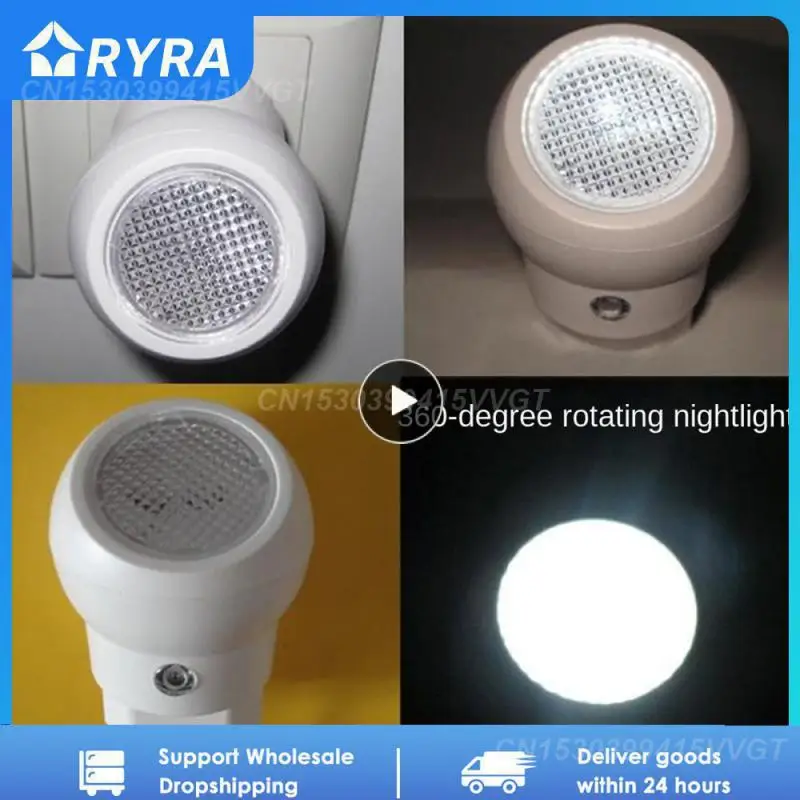 

Night Light Flame-retardant Abs Soft Light 360-degree Led Light-controlled Energy-saving Bedroom Lighting Induction Light White