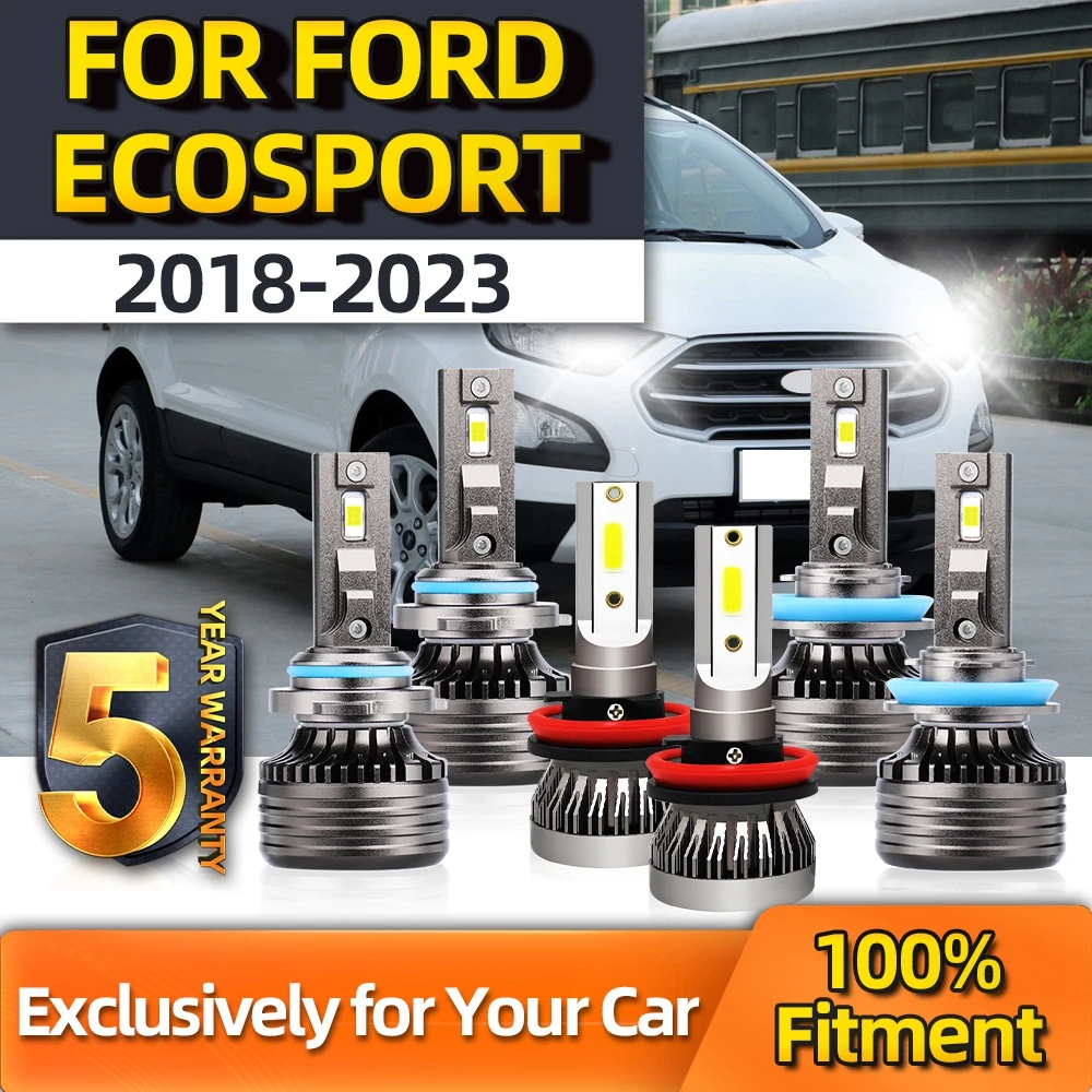

TEENRAM Car Lamp 6500K 110W 30000LM Plug&Play Bulbs 9005 H11 High/Low H11 Fog Lamp For Ford Ecosport 2018 2019 2020-2023