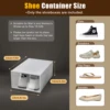 24 Pack Stackable Shoebox Thicken & Sturdy Clear Multifunctional Shoe Box for Universal Shoe Storage and Sneaker Boot Container 6