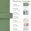 A6 Binder Budget Planner Notebook Covers Folder A6 Size 6 Hole Binder Pockets Plastic Binder Zipper Money Saving Envelope 6