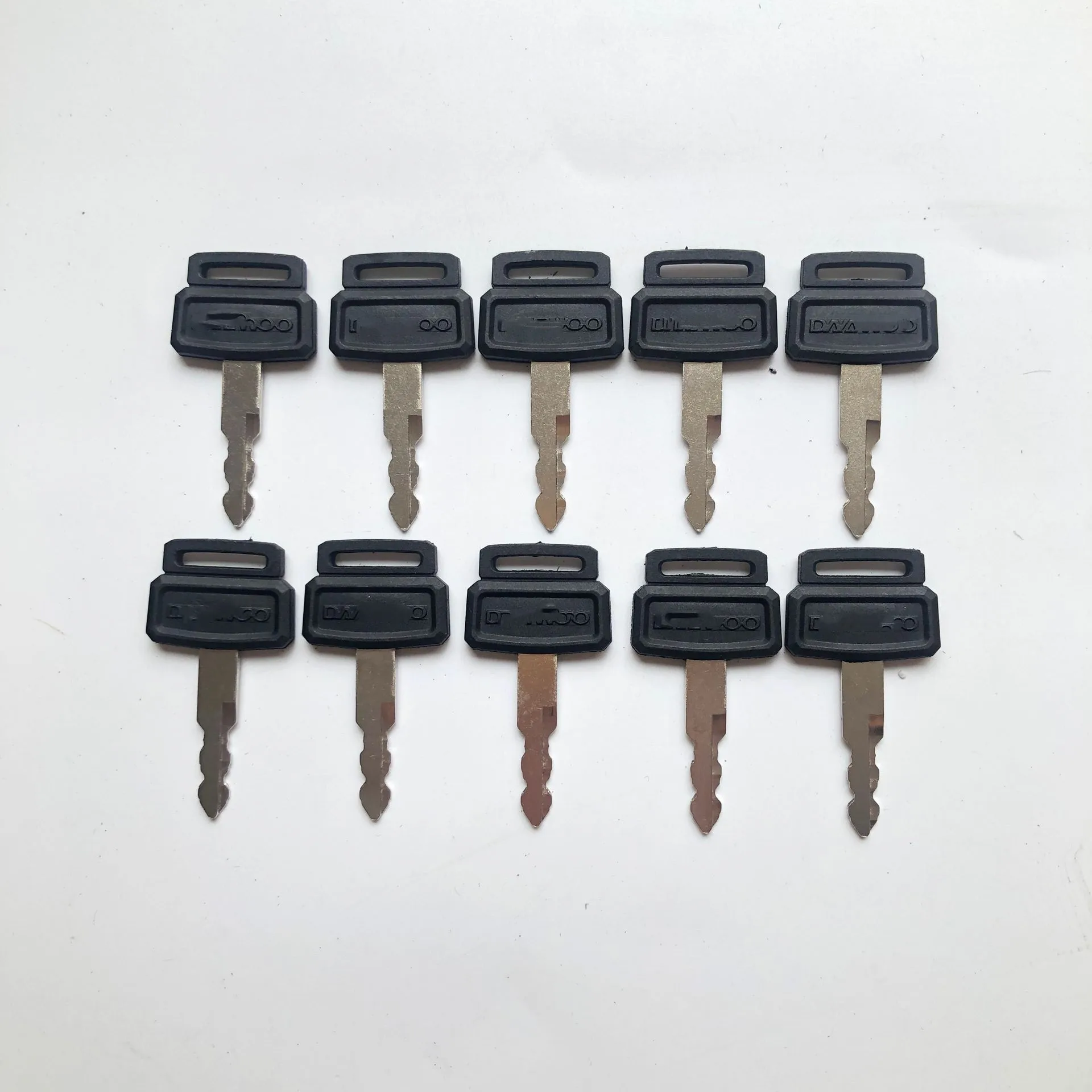 

10Pc For Daewoo for Doosan Excavator Heavy Equipment Ignition Key W/ Logo D200