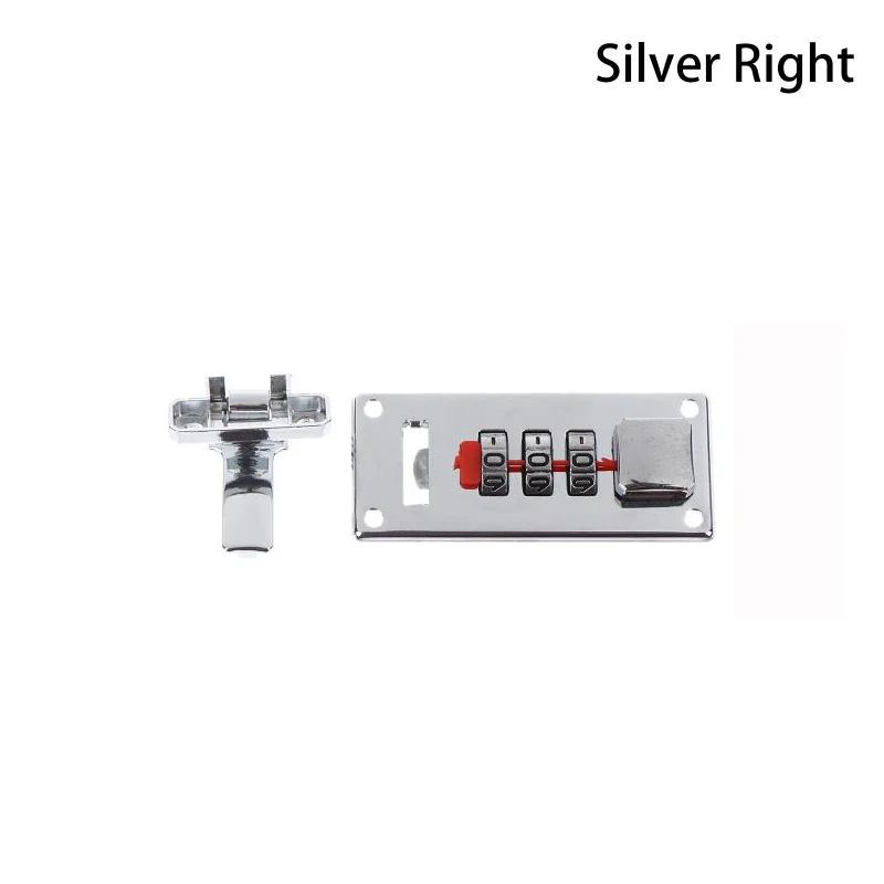 מנעול שילוב 3 ספרות 65*29mm נעילת סיסמה תפס תכשיטים ללא מפתח קופסת עץ מזוודה מנעול קבוע מנעולים מקודדים חומרה