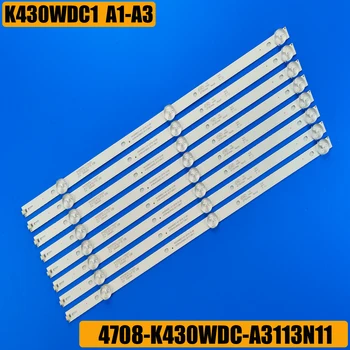 파나소닉용 LED 백라이트 스트립, 파나소닉 tx-43fr250 43PFT4002 43DL4012N 43HFF5952 L43E6800 K430WDK3 K430WDC1 A1 4708-K43WDC-A3113N11