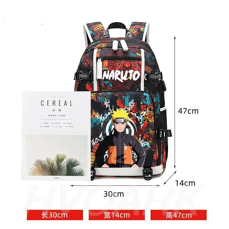 Naruto Uzumaki 16 inch Kids Backpack with Lunch Bag