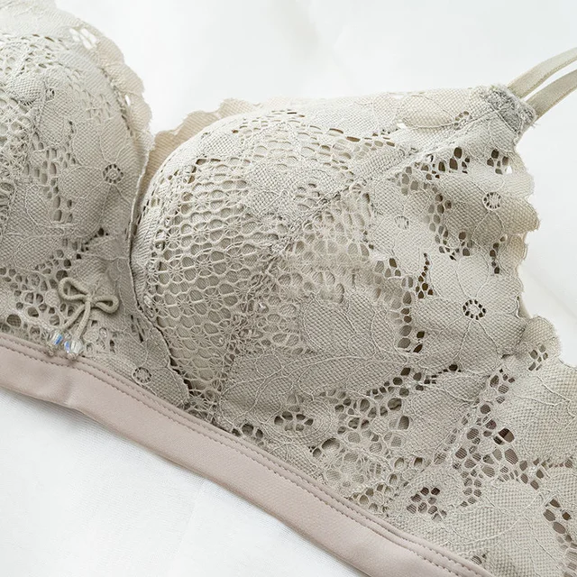 Thickened 5cm Bra, Lace, Anti Stray, Small Bra, Flat Chest