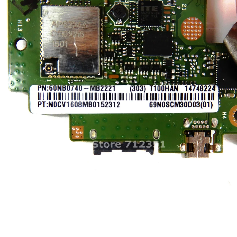 T100HAN Motherboard Z8500 CPU 2GB RAM 64G SSD For Asus Transformer book T100H T100HA T100HN T100HAN tablet mainboard