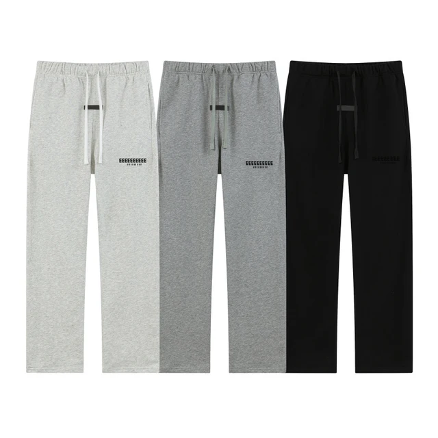 Marque classique flocage lettre impression pantalon de haute qualité Double ligne Logo pantalon de survêtement décontracté de luxe mode pantalon droit 1