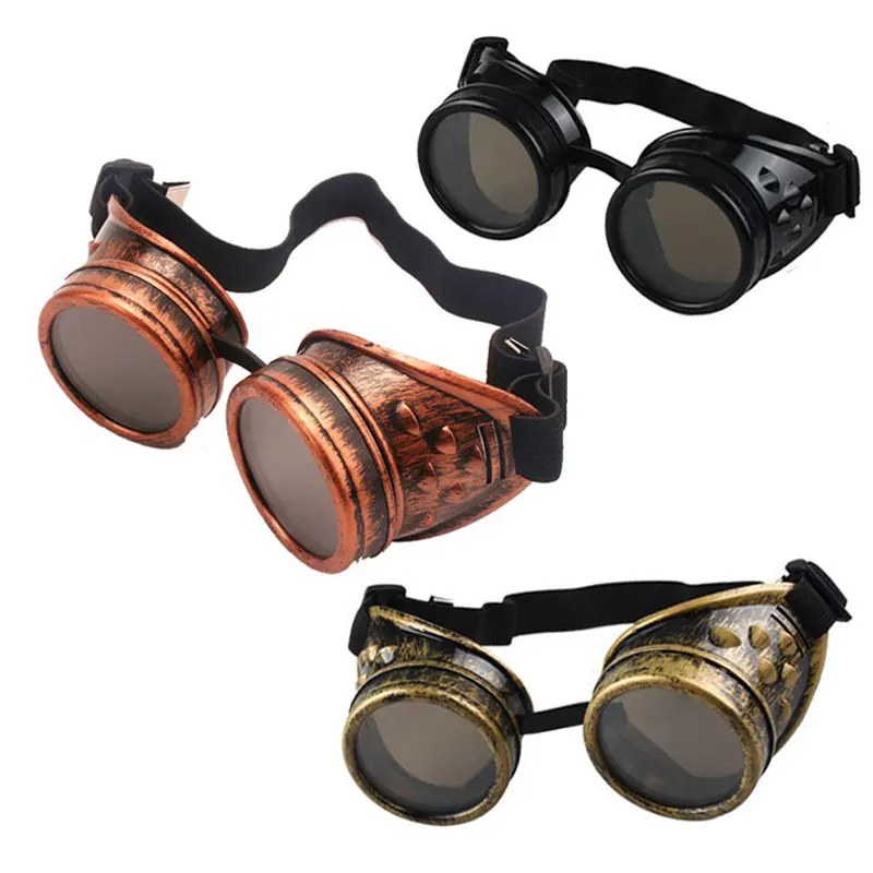 

2022 Sunglasses Retro Style Steampunk Goggles Welding Punk Glasses Cosplay Brand Designer Sunglasses Women