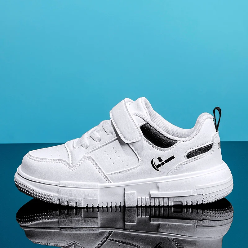 

2023 New Autumn Children Unisex Sport Shoes Leather Kid School Student Trainers Designer Teenager Sneakers Walking Shoes Girls