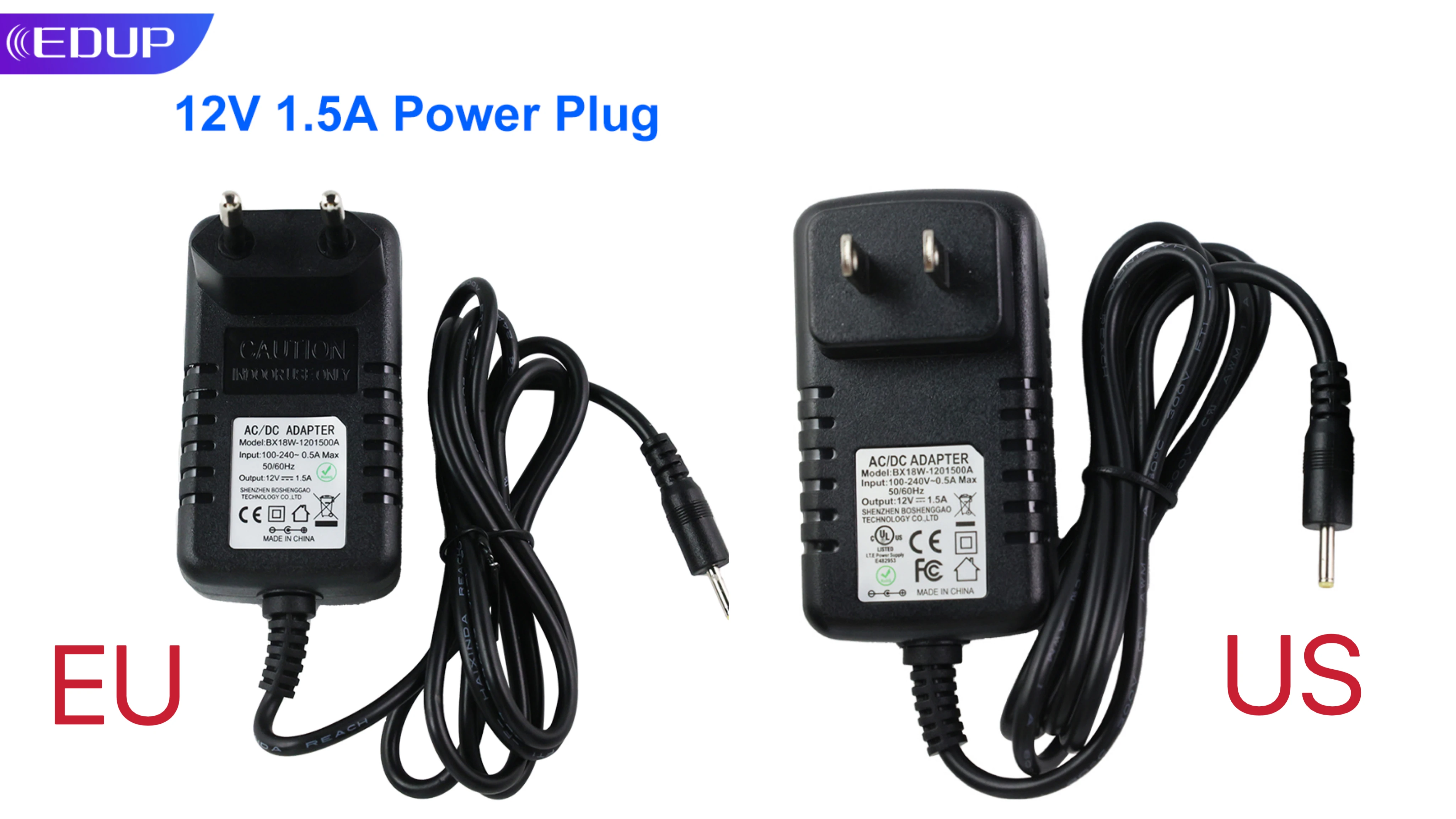 12V 1.5A Power Supply Plug for WiFi Signal Amplifier WiFi Signal Extender EU or US Power Plug wifi power supply