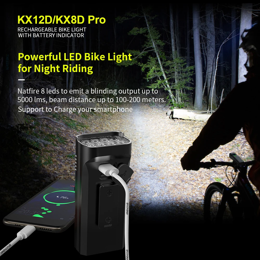 Lumiere Velo Avant Arrière, LED Super Lumineux, USB