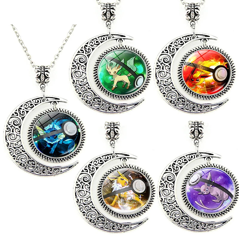 Pokemon Cartoon Pikachu Collana Anime Figure Mewtwo Charizard Eevee Mew Togepi Collana Ciondolo Gioielli Per Bambini Regalo Di Compleanno