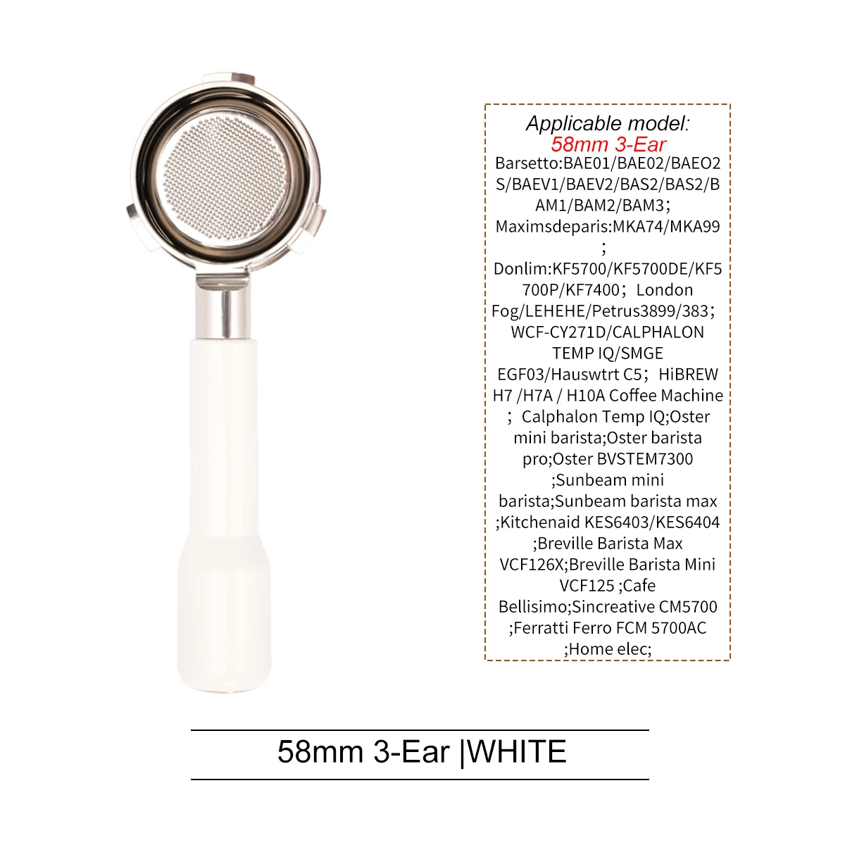 58mm Portafilter for HiBREW H7/H10 Coffee Machine...