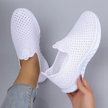 Women's summer breathable mesh flat shoes women's shoes casual sneakers shoes, clearance free shipping 1