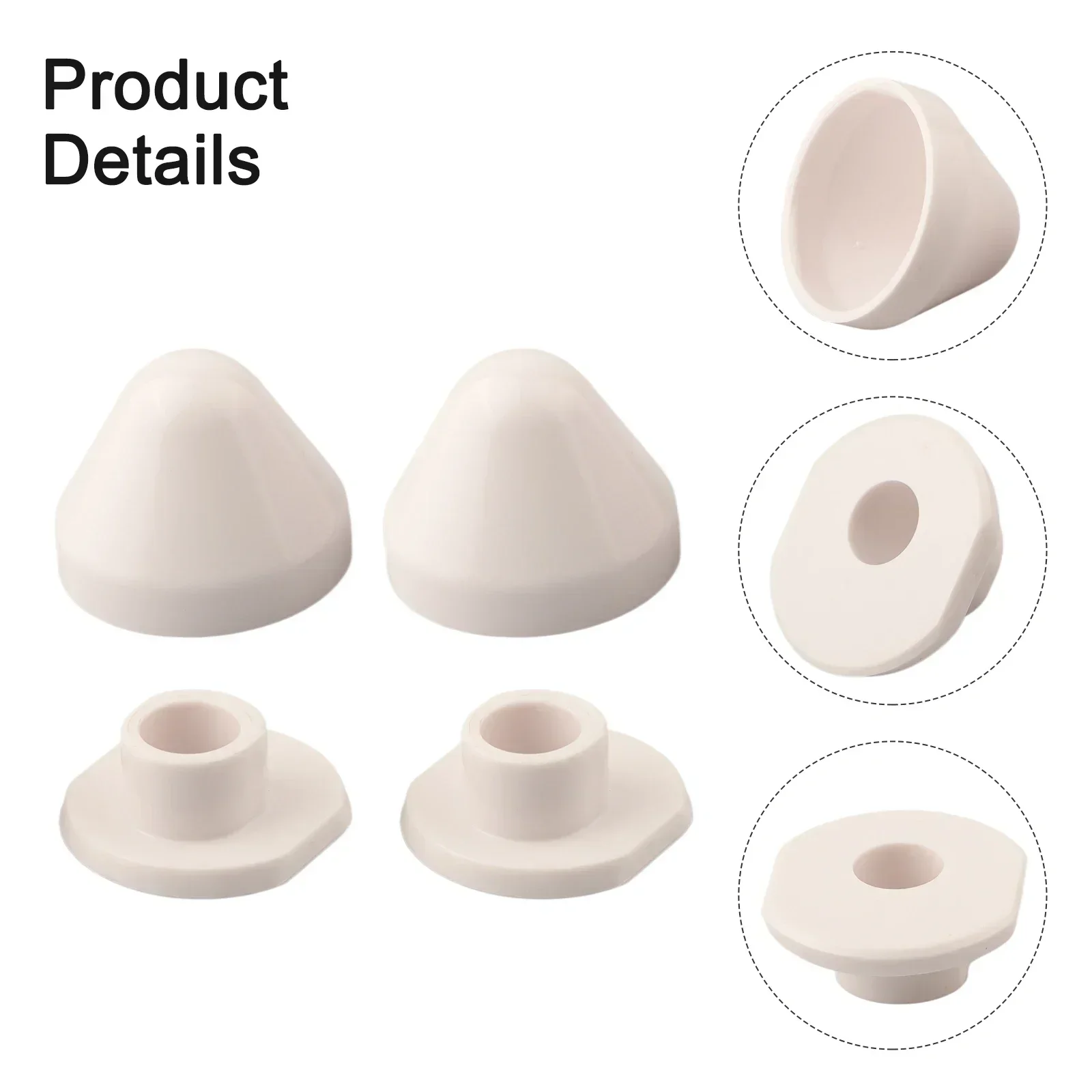 Toilet Bolt Cover Plastic Cap Covers 2 Pairs Easy Installation Maintenance