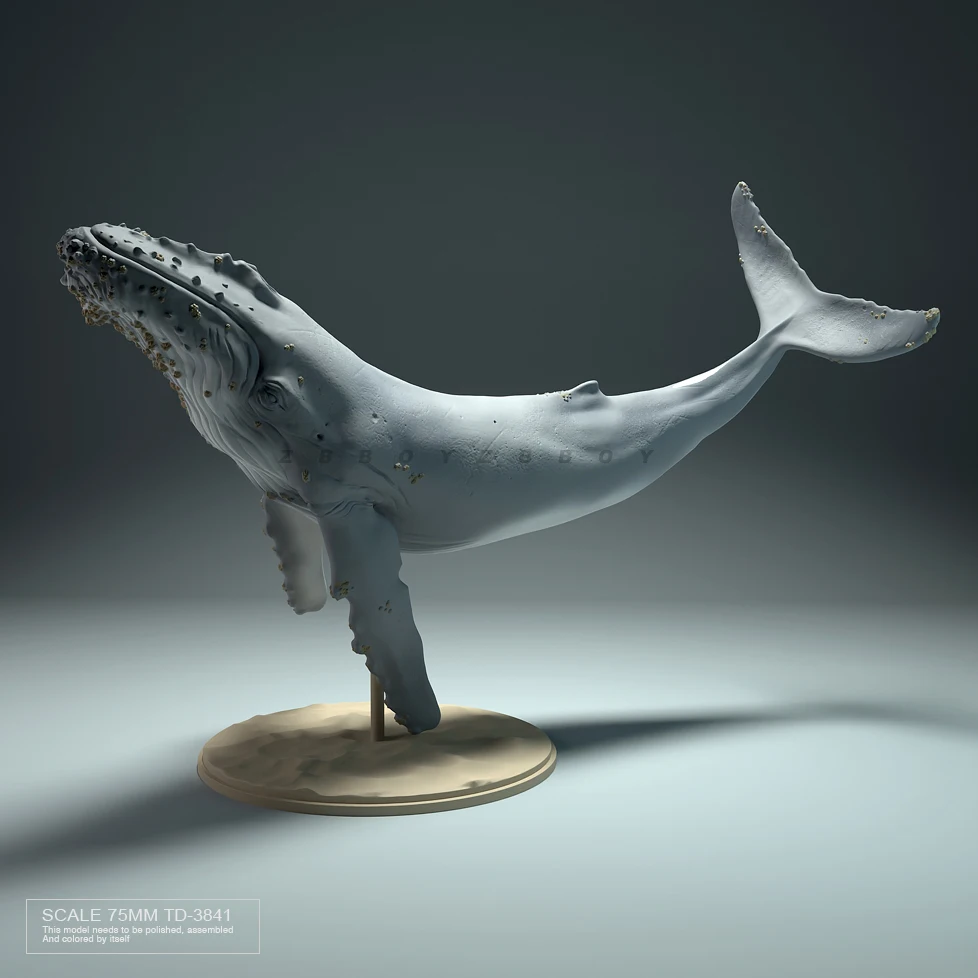 

85m Resin model kits DIY figure Whales colorless and self-assembled TD-3841