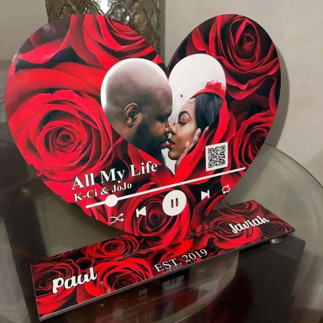 Molduras de Forma de Coração com Suporte Sublimação Blanks Presentes Personalizados do Dia dos Namorados 10 Conjuntos por Lote - Imagem 5