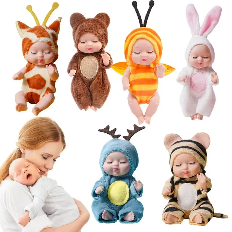 

Миниатюрные куклы Новорожденные мягкие реалистичные Мини Куклы Новорожденные игрушки животные дизайн для банкета свадьбы юбилея