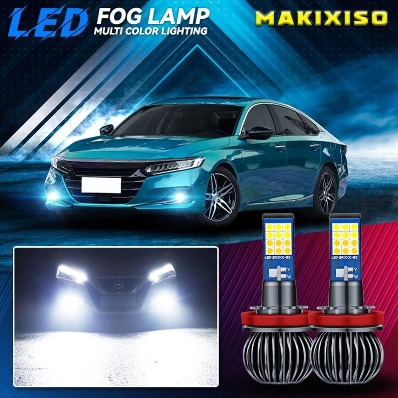 

2 шт. белые 30-SMD 4014 880 881 889 H27 светодиодные Сменные лампы для автомобильных противотуманных фар, автомобильных дневных ходовых огней, 12 В Автомобильный светодиодный, желтый/холодный синий