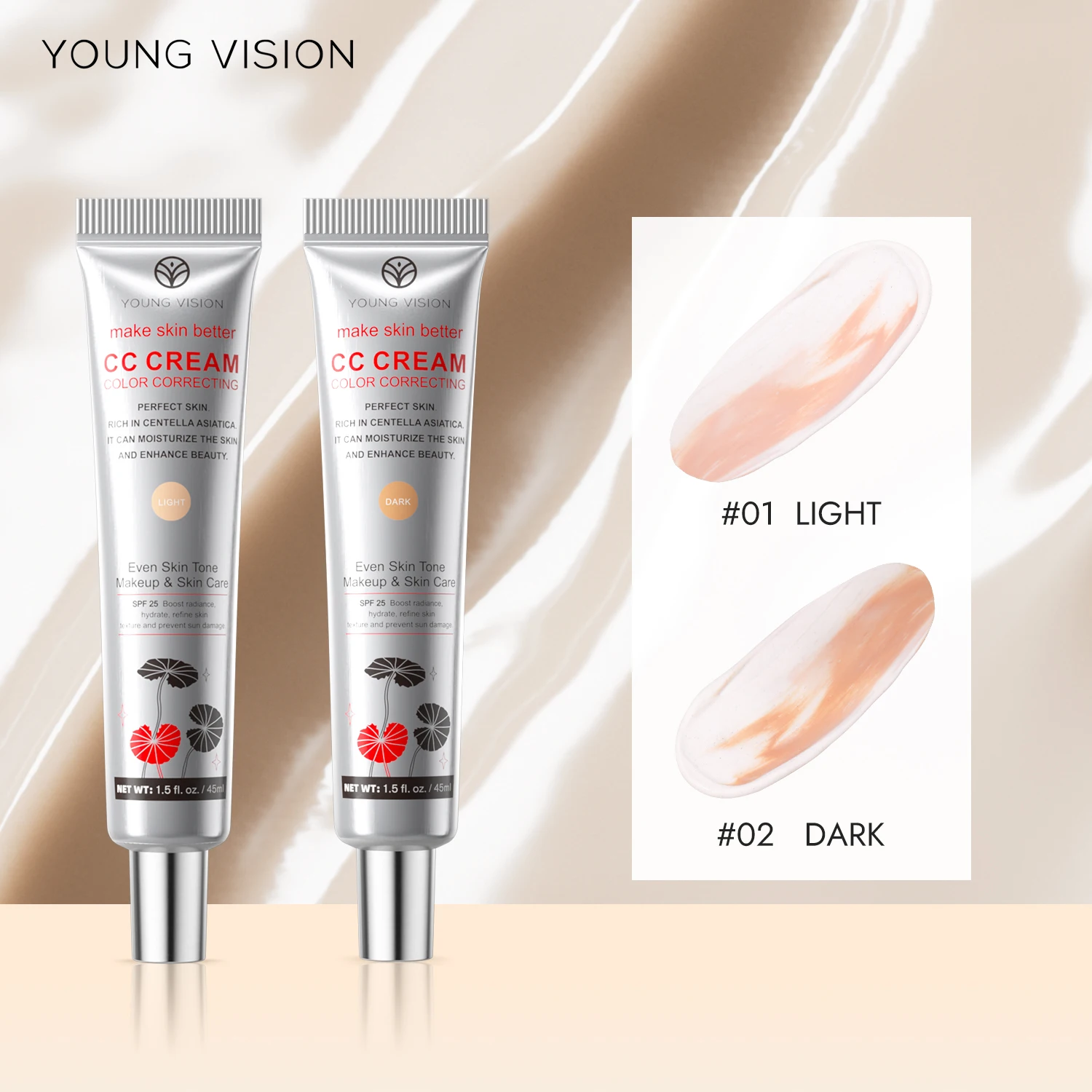 Young Vision Cc Cream Concealer For Natural Nude Sunscreen Look_voghion.com
