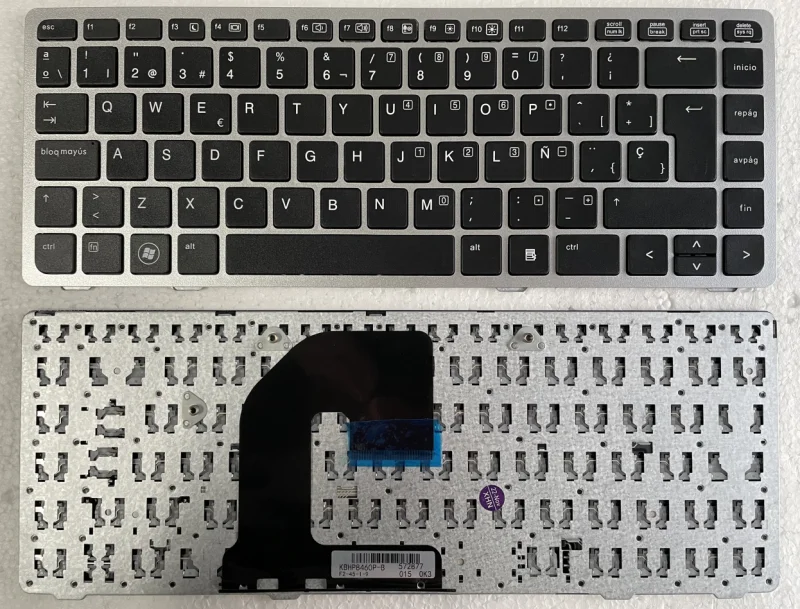 Tastiera Italiana Nera Con Frame Silver Per Notebook HP - Foto 8